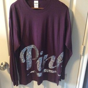 PINK Long Sleep Top Size M Final Sale